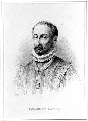 Orlande de Lassus. Portrait by Charles-Alphonse Deblois from Félix Clément, Les musiciens célèbres, Paris 1867